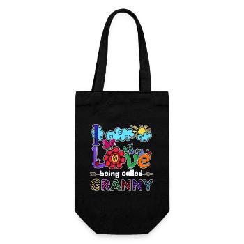 Cool Statement Seniorin Großmutter Oma Superoma - Geschenkbeutel für Flaschen - Schwarz - Vorne