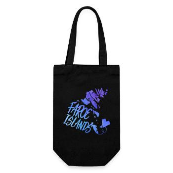 Faroe Islands - Gift Bag for Bottles - black - Front