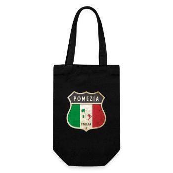 Pomezia Italien Wappen Flaggen Design - Geschenkbeutel für Flaschen - Schwarz - Vorne