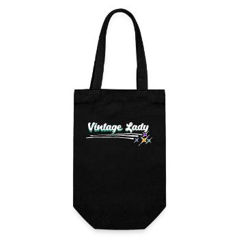 Vieille Femme Grand-mère Grand-mère Vintage Déclaration - Sac à bouteille - noir - Devant