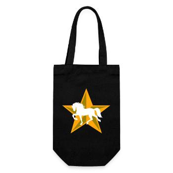 Cool Horses Horse Love Icelandic Horses Horse Fan - Gift Bag for Bottles - black - Front