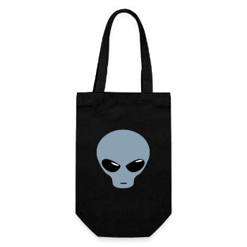 Alien design - Gift Bag for Bottles - black - Front