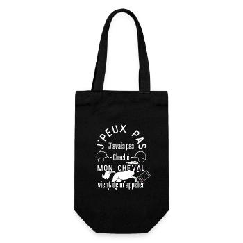 Mon cheval m'appeler cadeau d'anniversaire - Sac à bouteille - noir - Devant