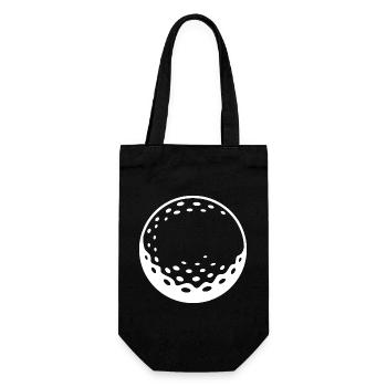 Golf Ball Golfer Cup Symbol Club - Geschenkbeutel für Flaschen - Schwarz - Vorne