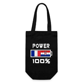 France and Croatia are in power - Gift Bag for Bottles - black - Front