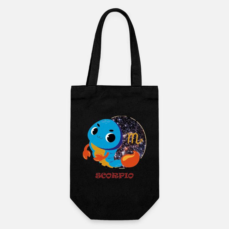 Signe du zodiaque Scorpion - Sac à bouteille - noir