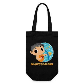 Signe du zodiaque Sagittaire - Sac à bouteille - noir - Devant