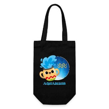 Signe du zodiaque Verseau - Sac à bouteille - noir - Devant