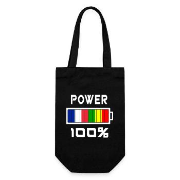 Le Mali et la France sont au pouvoir - Sac à bouteille - noir - Devant