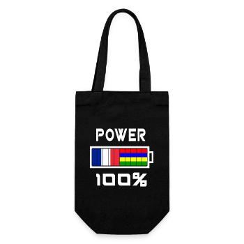 Mauritius and France feed 100% - Gift Bag for Bottles - black - Front