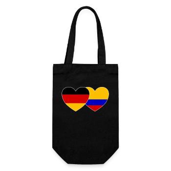 Germany Colombia Flag - Gift Bag for Bottles - black - Front
