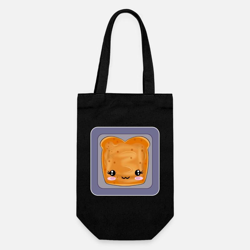 TOAST PEANUT BUTTER BREAD - Gift Bag for Bottles - black