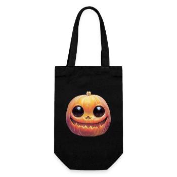 Tête De Citrouille Pour Halloween - Sac à bouteille - noir - Devant