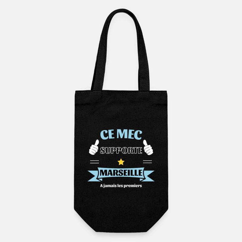 Ce mec supporte Marseille - Sac à bouteille - noir