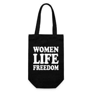 Women life freedom - Sac à bouteille - noir - Devant
