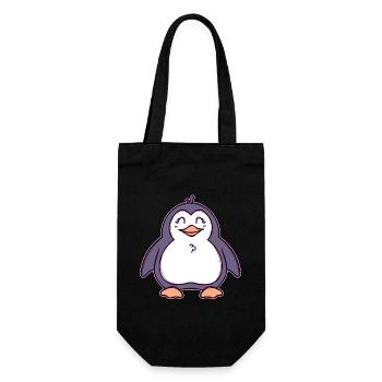 Cool Seabird Sweet Animal Penguin Bird South Pole - Gift Bag for Bottles - black - Front