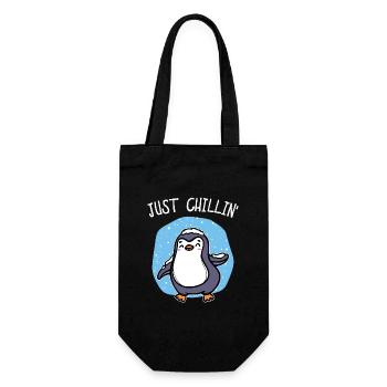 Cold Snow Penguin Ice Cool Déclaration Oiseau animal - Sac à bouteille - noir - Devant