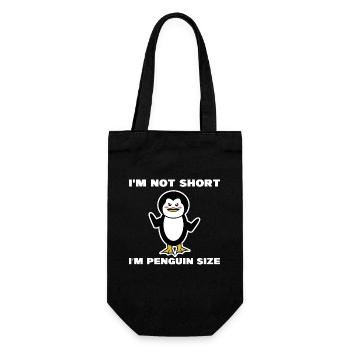 Antarctica Humorous Sweet Statement Seabird Animal - Gift Bag for Bottles - black - Front