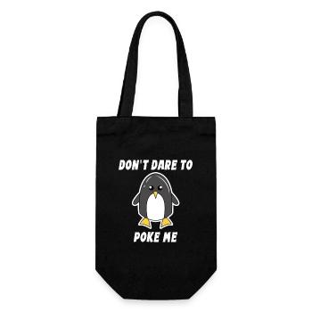 Animal Cool Penguin Statement Seabird South Pole Bird - Gift Bag for Bottles - black - Front