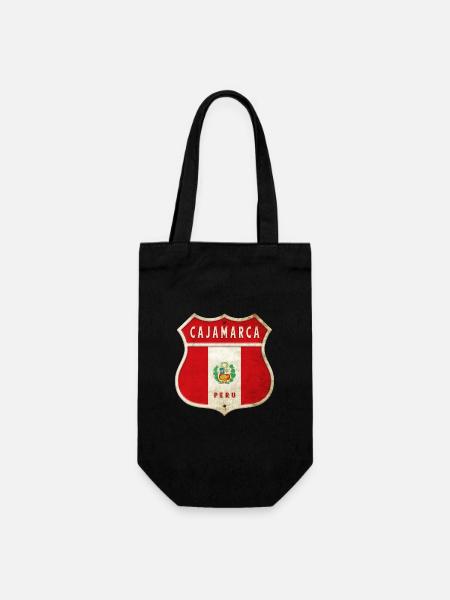 Cajamarca Peru Wappen Flaggen Design - Geschenkbeutel für Flaschen - Schwarz