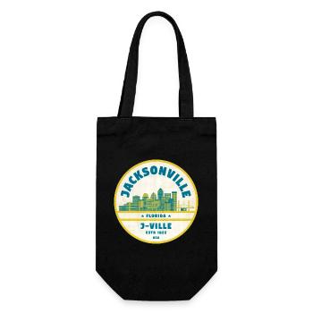 Emblème de la Skyline de Jacksonville - Sac à bouteille - noir - Devant