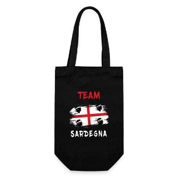 Team Sardinien Design - Geschenkbeutel für Flaschen - Schwarz - Vorne