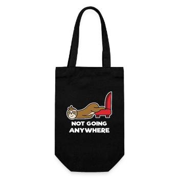 Animal Sloth Tired Lazy Jungle Statement - Gift Bag for Bottles - black - Front