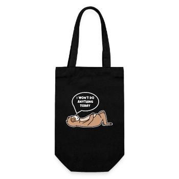 Déclaration du zoo paresseux Chill Sloth Chill - Sac à bouteille - noir - Devant