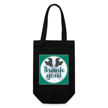 MERCI ARTISAN - PINCES - Sac à bouteille - noir - Devant