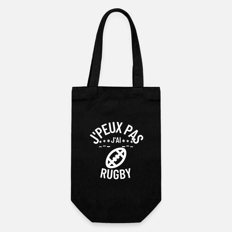 J peux pas j ai rugby - Sac à bouteille - noir