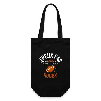 J'peux pas j'ai rugby - Sac à bouteille - noir - Devant