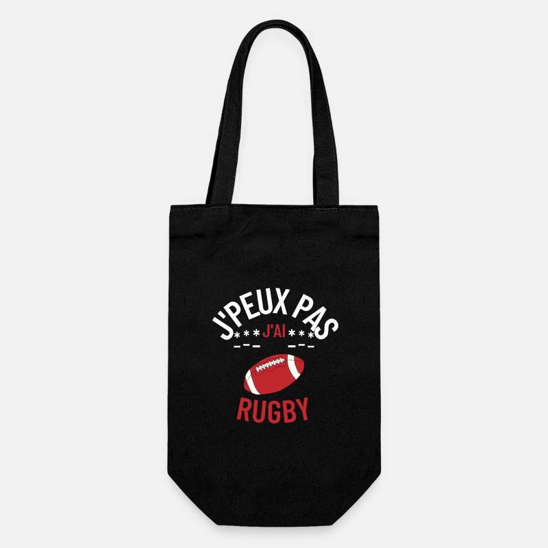 J peux pas j ai rugby - Sac à bouteille - noir