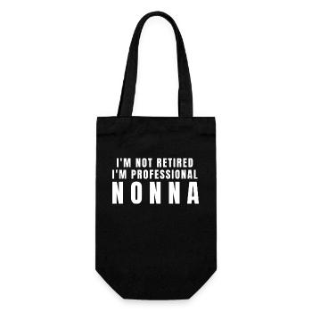 Nonna. Nonna Geschenk - Geschenkbeutel für Flaschen - Schwarz - Vorne