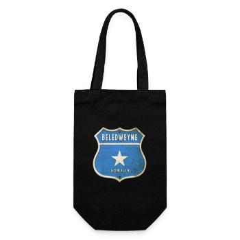 Beledweyne Somalia Wappen Flaggen Design - Geschenkbeutel für Flaschen - Schwarz - Vorne