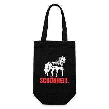 Cool Islandpferde Statement Spruch Isländer Pferde - Geschenkbeutel für Flaschen - Schwarz - Vorne