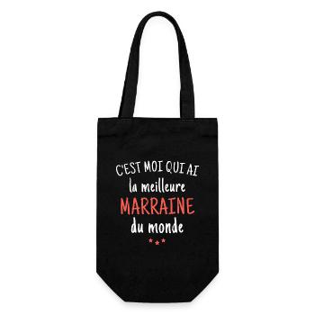 C est Moi Qui Ai La Meilleure Marraine du Monde - Sac à bouteille - noir - Devant