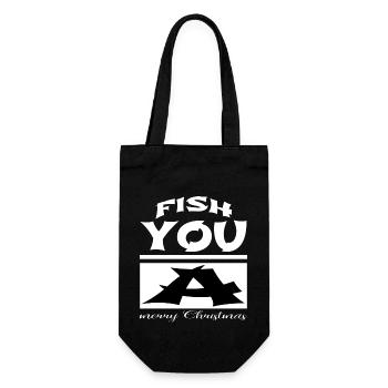 fish hook bodybuilder bass fishing axolotls - Gift Bag for Bottles - black - Front