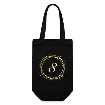8 - Gift Bag for Bottles - black - Front