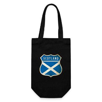 Motif du drapeau des armoiries de l'Écosse - Sac à bouteille - noir - Devant