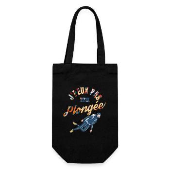 J'Peux pas j'ai Plongée - Sac à bouteille - noir - Devant