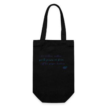 19 - Bonheur - Sac à bouteille - noir - Devant