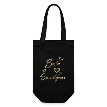 Best Securityman - Gift Bag for Bottles - black - Front