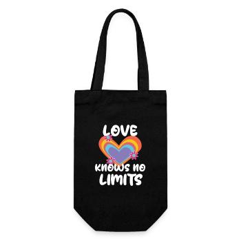 Equality Love Heart Lgbt Relationship - Gift Bag for Bottles - black - Front