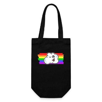 Regenbogen Transgender Lgbt Rechte Homosexueller - Geschenkbeutel für Flaschen - Schwarz - Vorne