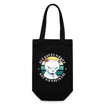 Éloigne-toi de mon chemin, pas de mon problème, chat - Sac à bouteille - noir - Devant