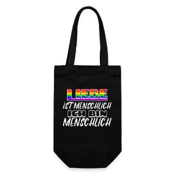 Beziehung Sexualität Lgbt Statement Liebe Homo - Geschenkbeutel für Flaschen - Schwarz - Vorne
