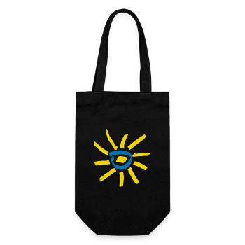 Tournesol2 - Sac à bouteille - noir - Devant