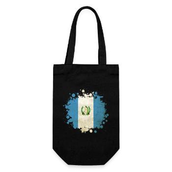 Blob de drapeaux vintage du Guatemala - Sac à bouteille - noir - Devant