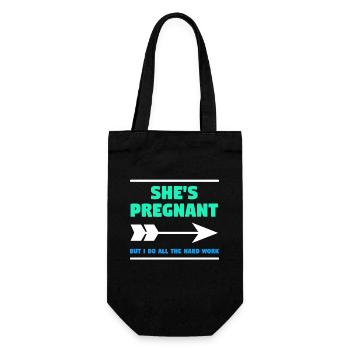 Parents Papa Statement Pregnant Baby Happiness Family - Gift Bag for Bottles - black - Front