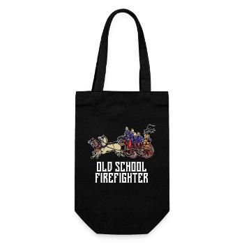 Fire brigade Volunteer fire brigade Firefighter - Gift Bag for Bottles - black - Front